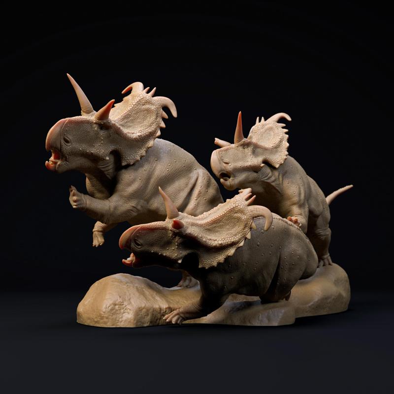 Lokiceratops stampede 1-35 scale pre-supported dinosaur