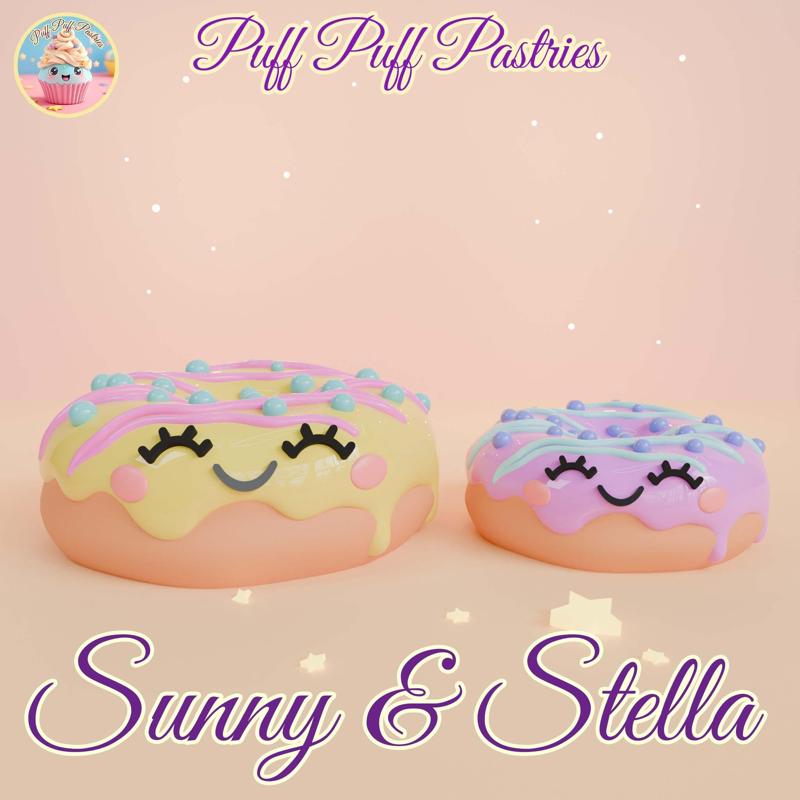 Kawaii Donut Sunny and Stella