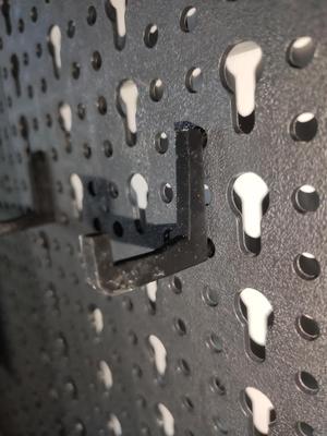 Pegboard hook (Longer and stronger) [remix]