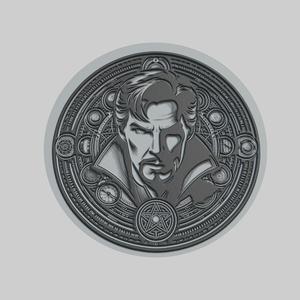 Doctor Strange in the Multiverse of Madness Medallion CNC Doctor Strange 3d Printer Obj Stl