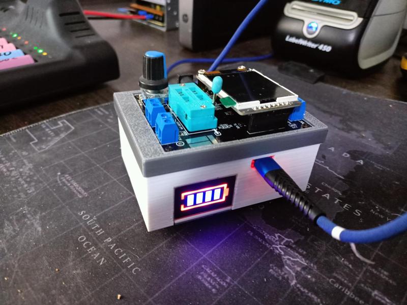 Analizator Miernik GM328A Box, Obudowa z Zasilaniem 18650