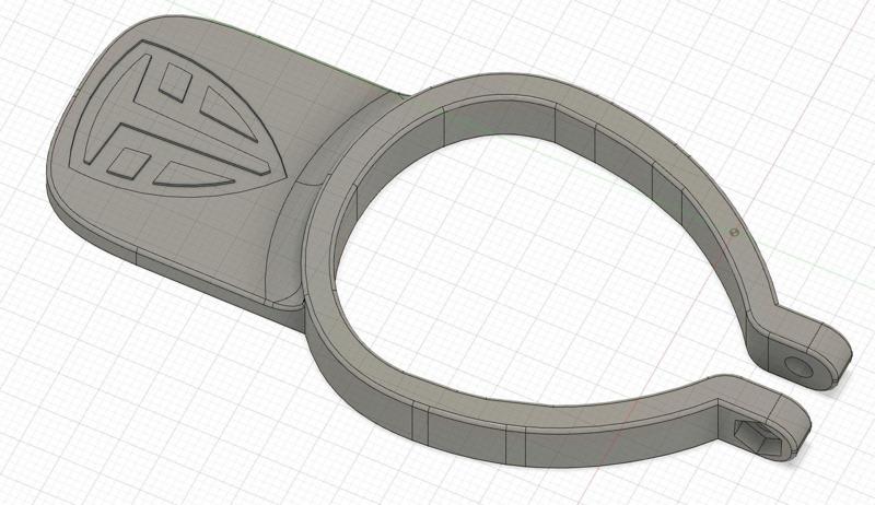 Typ 2 EV Charging Cable Bracket - Remix with TFF logo