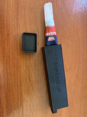 Safebox for superglue :) - keychain style