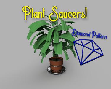 Plant Saucers (Diamond Pattern)