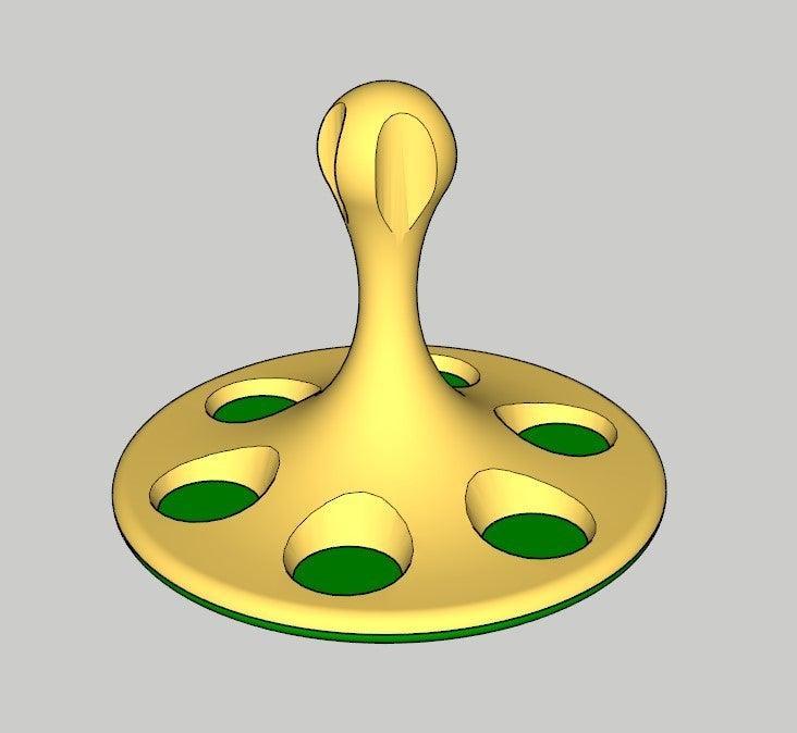 Spinning top (pseudo dual-color)