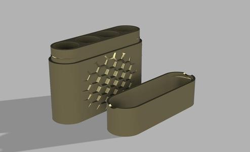 18650 Case with clip on Lid