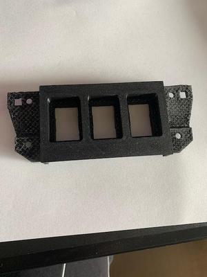 3rd Gen Tacoma cubby triple switch panel - small switches