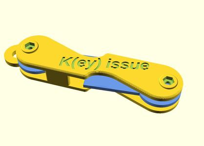 Key holder, Customizable, OpenSCAD