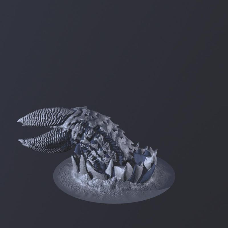 Worm Monster Miniature #06