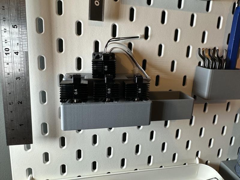 Bambu Lab X1/X1C Hotend Holder for Ikea Skadis