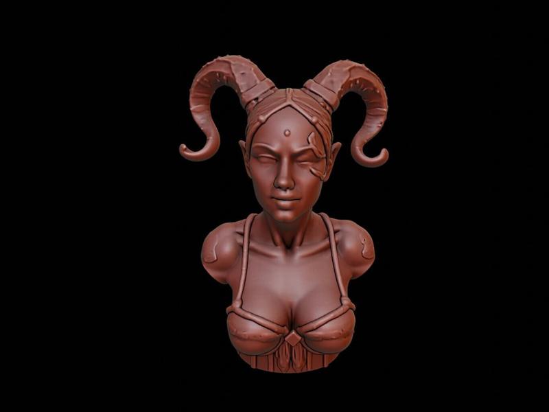 Dryad Beast Bust