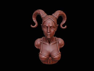 Dryad Beast Bust