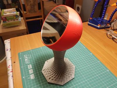 Mirror with stand