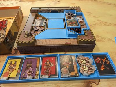 Siege of Runedar box organizer/insert - sleeved cards