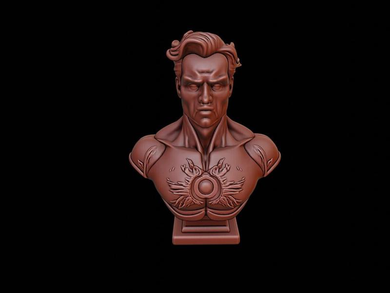 Human Torch Bust