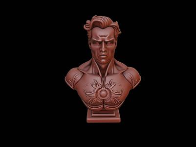 Human Torch Bust