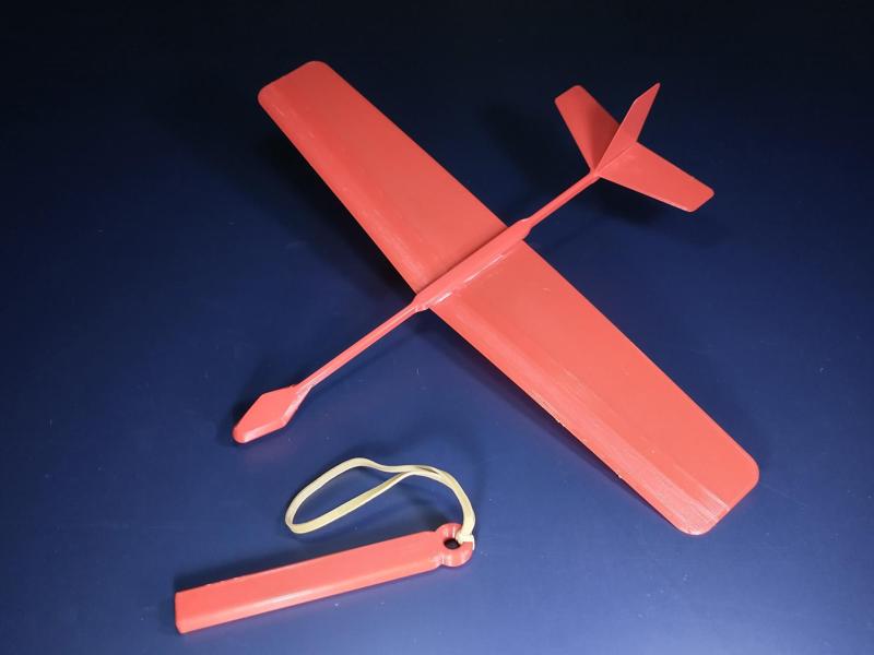 Gooseneck Glider (Rubber Band Launch)