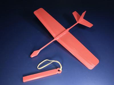 Gooseneck Glider (Rubber Band Launch)