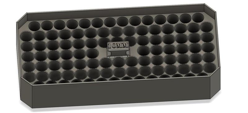 10 MM ammo Milwaukee Packout organizer tray
