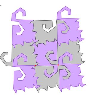 Tessellation 7 Cat Tiling