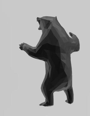 Bear Low Poly Wall Street