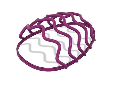 Easter Egg with Wavy Decorations_Shell