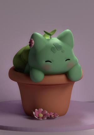 Bulbasaur in the pot