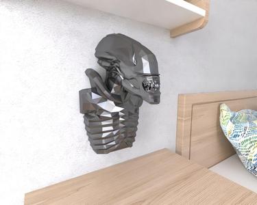 Alien Wall Lowpoly