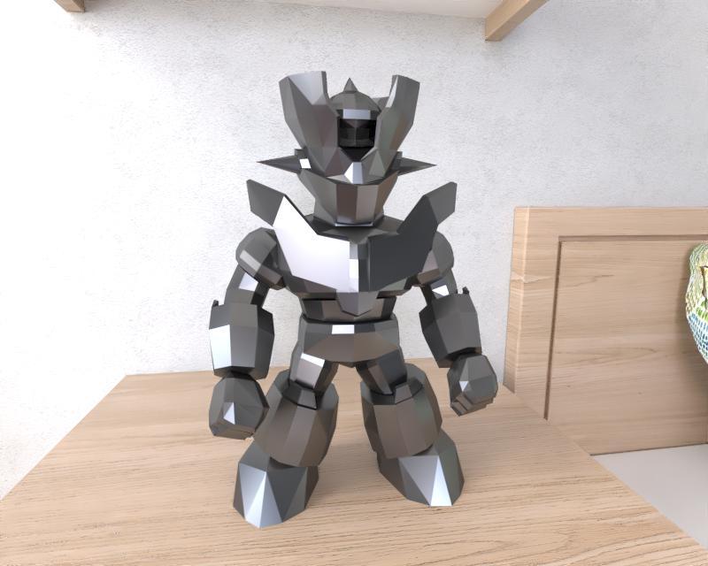 Mazinger Z Chibi Lowpoly