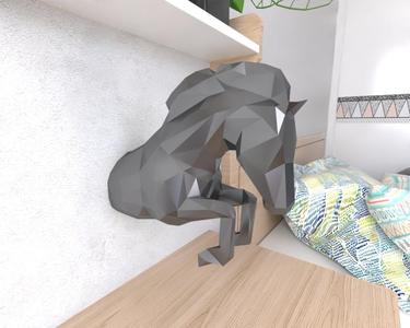 Horse Wall Lowpoly