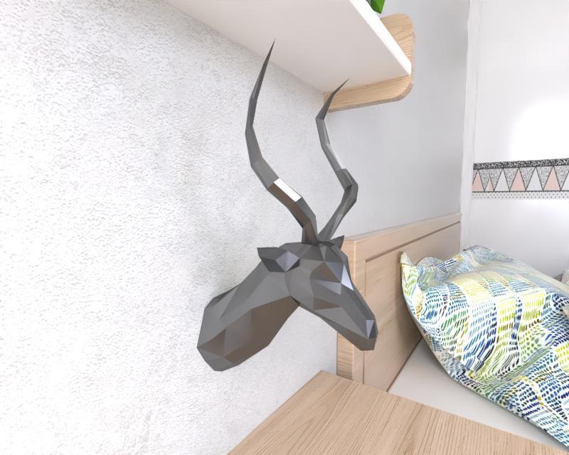 Impala Head Lowpoly