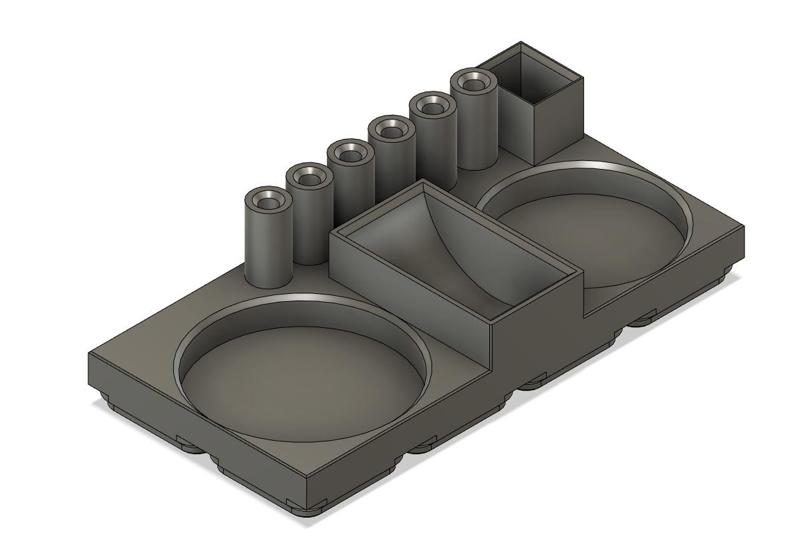 2x8 Gridfinity Pinecil and Solidering Accessories Holder