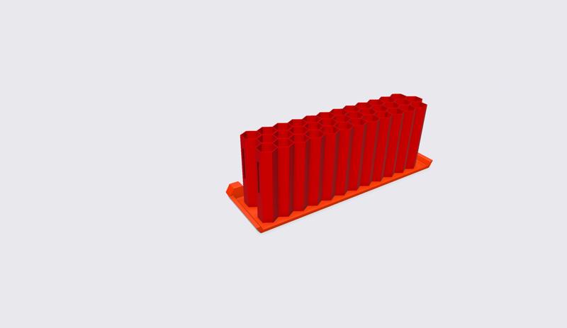 Mark holder for honeycomb wall sysytem