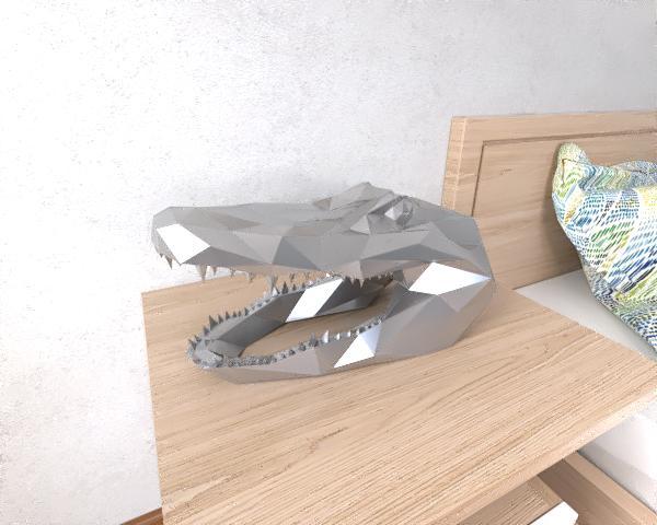 Cocodrile Head LowPoly