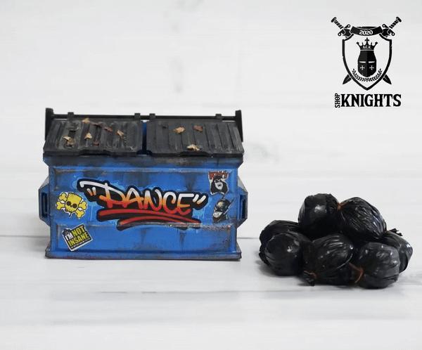 Diorama / Dumpster/ Diorama part/ Sculpture Miniature Graffiti/ TMNT Diorama