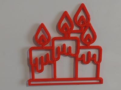 Advent candle decoration