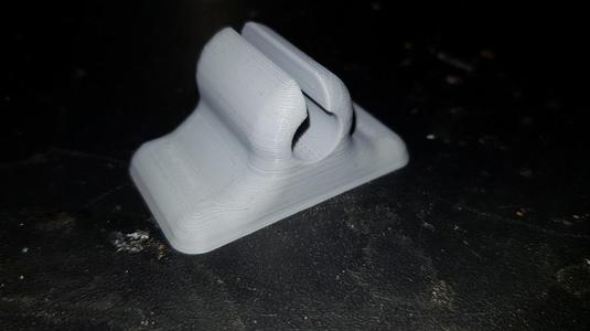 Mic cable under-desk mount