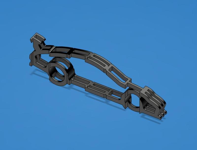 Porsche Silhouette/text trinket