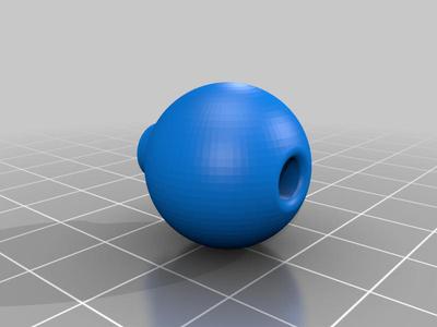 Filament ball guide with larger fillet opening