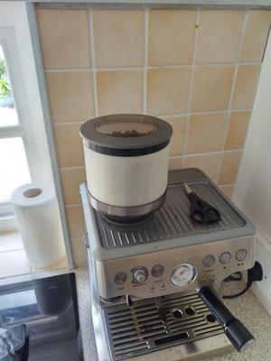 Hopper extender for Sage Breville Barista Express