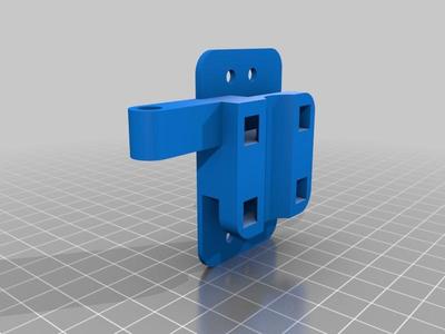 Electronic shifting servo mount (cable-actuated)
