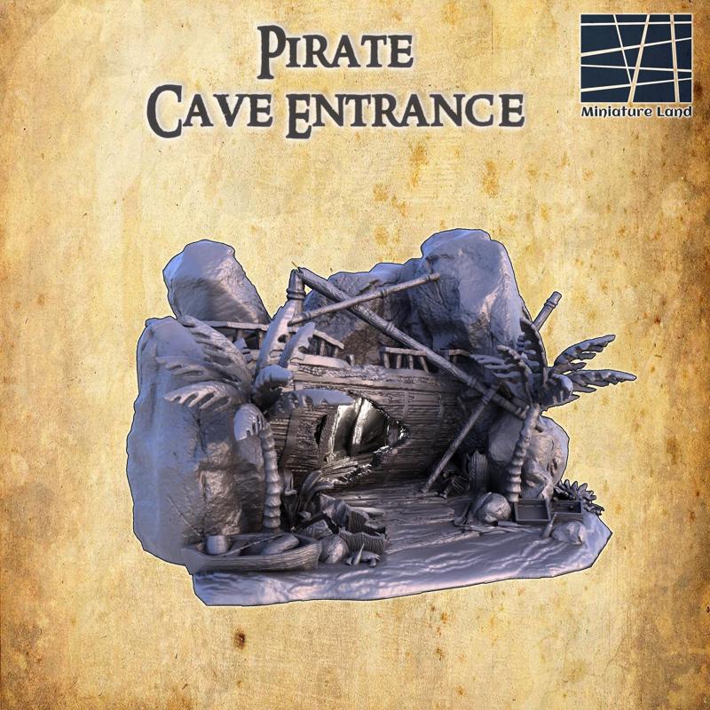 Pirate Cave Entrance - Tabletop Terrain - 28 MM
