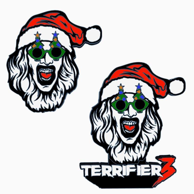 2x TERRIFIER 3 (Santa Art) Logo Display by MANIACMANCAVE3D