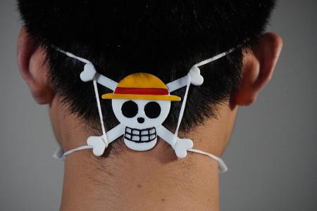 luffy jolly roger ear guard（Face Mask Hook）