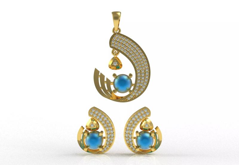 Diamond Pendant Set 52