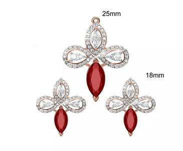 Women Earrings Pendant Set STL FBX JCD Details