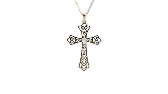 Jesus Holy Cross Pendant 3dm stl renders details