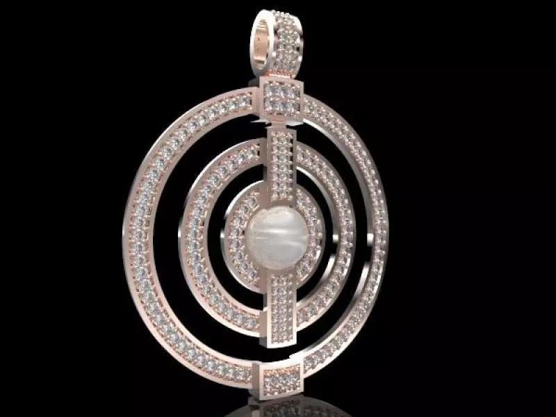 Pendant Saturn Rings Allure