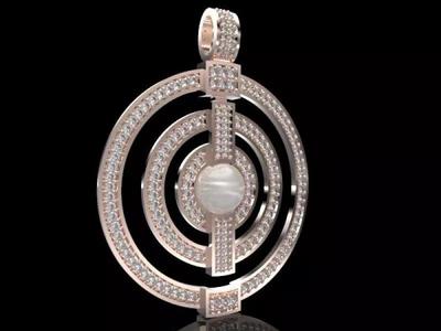 Pendant Saturn Rings Allure