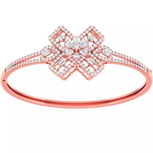 Diamond light gold bracelet